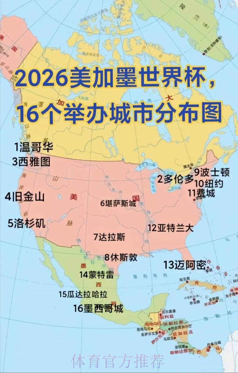 2026美加墨世界杯美国举办城市